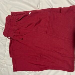 Urban Outfitters Burgundy Wide Leg Pants
